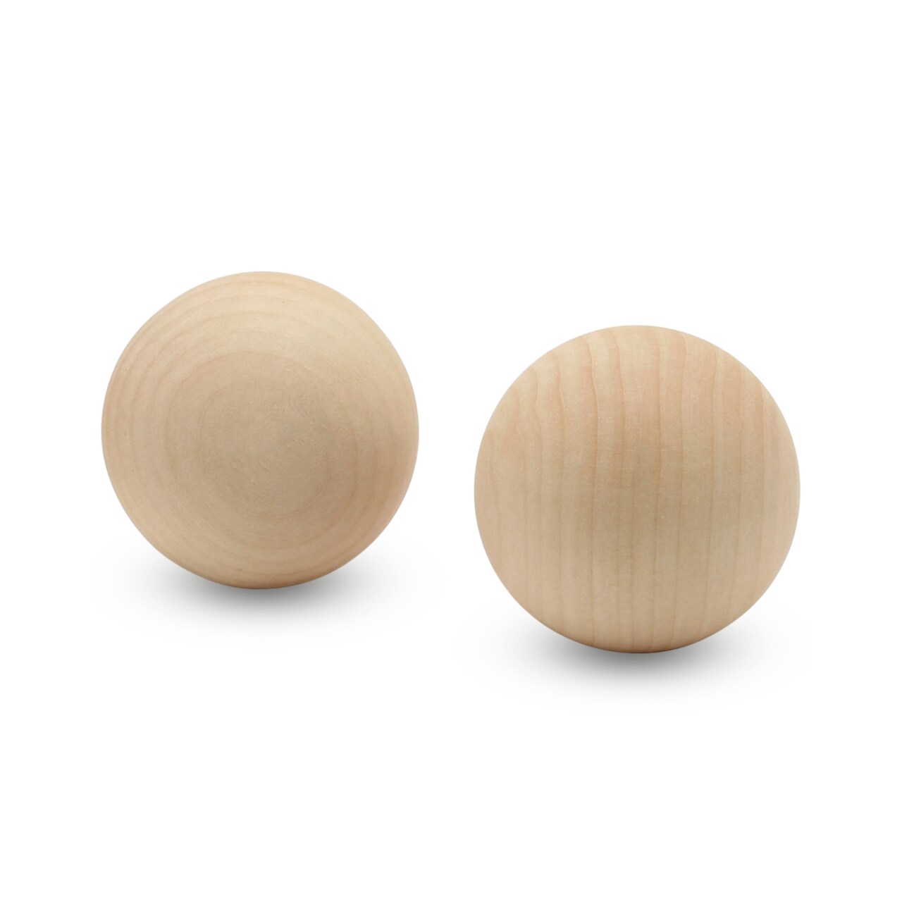 Wooden Balls, Assorted Unfinished, Round, Birch Hardwood Craft Balls | Woodpeckers